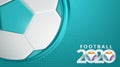 Soccer European championship. Abstract Turquoise dynamic background soccer banner Football. Vector illustration