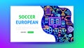 Soccer European Neon Landing Page