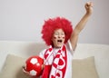 Soccer fan Royalty Free Stock Photo