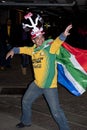 Soccer Fan in Traditional Dress