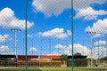 Soccer field with artificial turf in a stadium,Mae-Hia Public`s Royalty Free Stock Photo