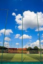 Soccer field with artificial turf in a stadium,Mae-Hia Public`s Royalty Free Stock Photo