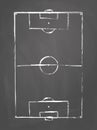 soccer field blackboard background