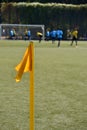 Soccer field corner flag 1 Royalty Free Stock Photo