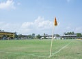 Soccer field corner flag Royalty Free Stock Photo