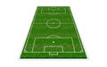 Soccer field. Football european field. Vector illustration