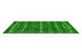 Soccer field. Football stadium. Background green grass painted with line. Sport play. Floor perspective bg. Pitch green. Ground Royalty Free Stock Photo