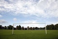 Soccer field and goal post