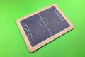 Soccer Field Illustration On Chalkboard Royalty Free Stock Photo