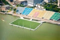 soccer field at Marina Bay Sands Singapore Royalty Free Stock Photo