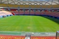 Soccer field stadium interior lawn Royalty Free Stock Photo