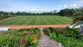 Soccer Field in Sumbung, Cepogo, Boyolali Royalty Free Stock Photo