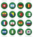 Soccer flag icons