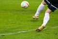 Soccer (football) action shot Royalty Free Stock Photo