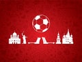 Soccer / Football Background. Russia Sight.