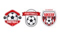 Soccer or Football Badges or Labels Vector Set