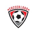 soccer football crest emblem logo design inspiration Royalty Free Stock Photo