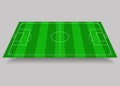 Soccer, football field. Playing field on the grey background