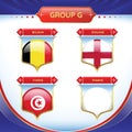 Soccer or football flag group G