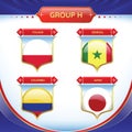 Soccer or football flag group H