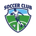 Soccer and Football Logo in Badge Style