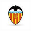 Soccer football logo template valencia