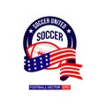Soccer Football Logo Vector Template Design Illustration Royalty Free Stock Photo