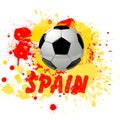 Soccer football nation Spain team graphic illustration