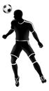 Soccer Player Sports Silhouette Royalty Free Stock Photo