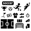 soccer football player icon Royalty Free Stock Photo