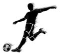 Soccer Football Player Sports Silhouette Concept Royalty Free Stock Photo