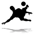 Soccer Football Player Silhouette Royalty Free Stock Photo