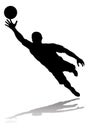 Soccer Football Player Silhouette Royalty Free Stock Photo