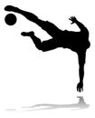 Soccer Football Player Silhouette Royalty Free Stock Photo