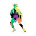 Soccer Football Player Silhouette Royalty Free Stock Photo
