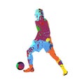 Soccer Football Player Silhouette Royalty Free Stock Photo