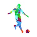 Soccer Football Player Silhouette Royalty Free Stock Photo