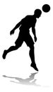 Soccer Football Player Silhouette Royalty Free Stock Photo