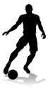 Soccer Football Player Silhouette