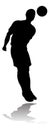 Soccer Football Player Silhouette Royalty Free Stock Photo