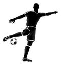 Soccer Football Player Sports Silhouette Royalty Free Stock Photo