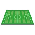 Soccer football playfield stadium cartoon