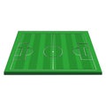 Soccer football playfield stadium cartoon