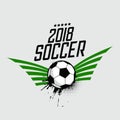 2018 soccer football sports background Royalty Free Stock Photo