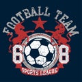 Soccer football sports league team with unicorns