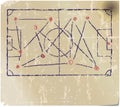 Soccer or Football tactics diagram