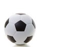 Soccer football on white with shadow Royalty Free Stock Photo