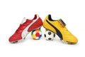 Soccer footwear Royalty Free Stock Photo