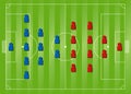 Soccer formation tactics