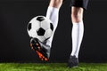 Soccer. Fotball match.Championship concept with soccer ball. Royalty Free Stock Photo